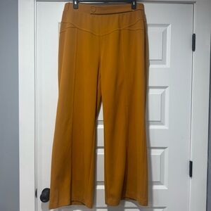 Fashion Nova Mustard Wide-Leg Pants